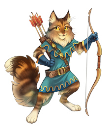 Robin Hood cat art by Tracy Butler; all rights reserved.