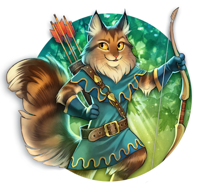 Robin Hood cat art by Tracy Butler & commissioned by The Maine Event. All rights reserved.
